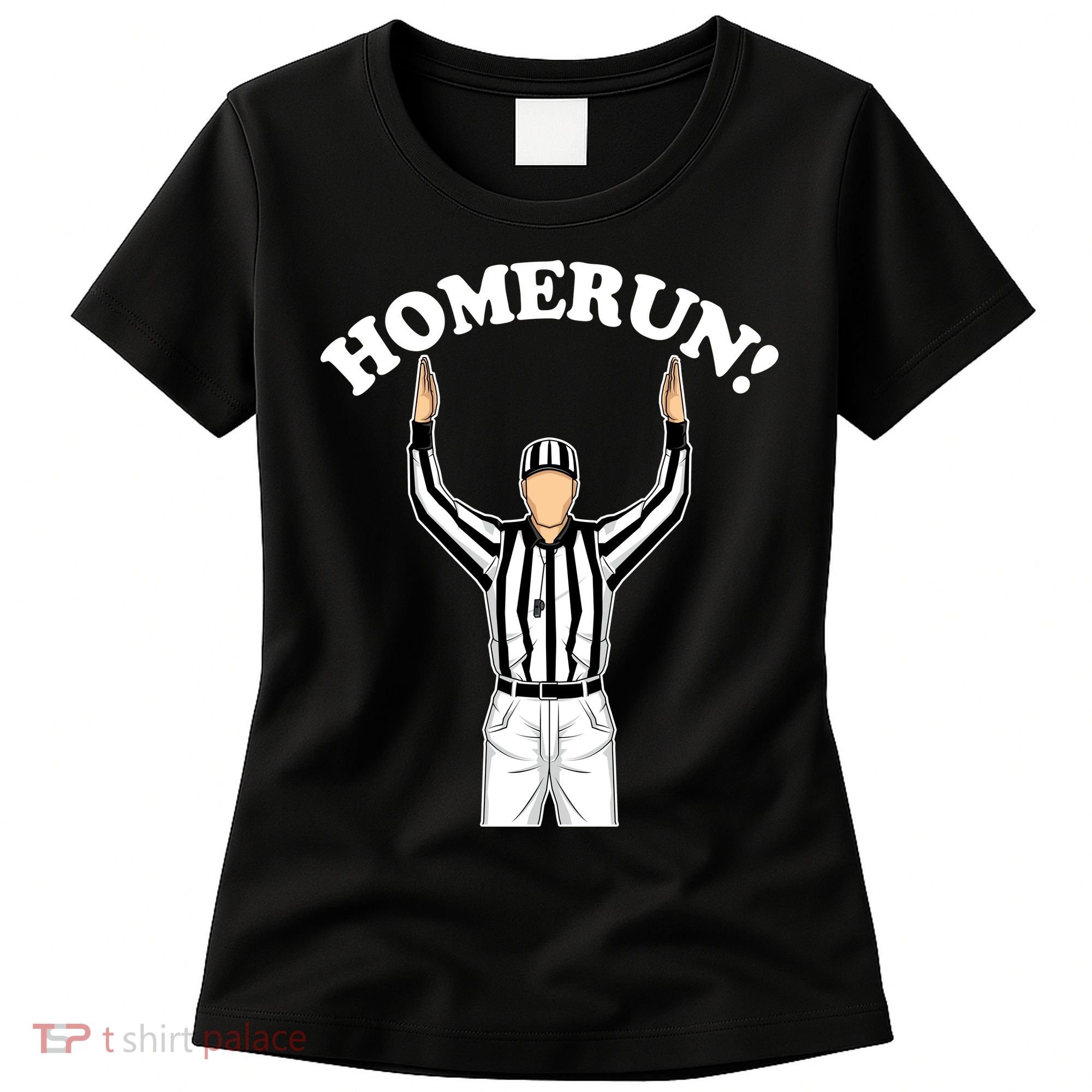 Baseball Homerun Football Referee Funny Women's T-Shirt