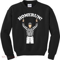 Baseball Homerun Football Referee Funny Kids Sweatshirt thumb 0