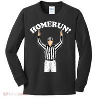 Baseball Homerun Football Referee Funny Kids Long Sleeve Shirt thumb 0