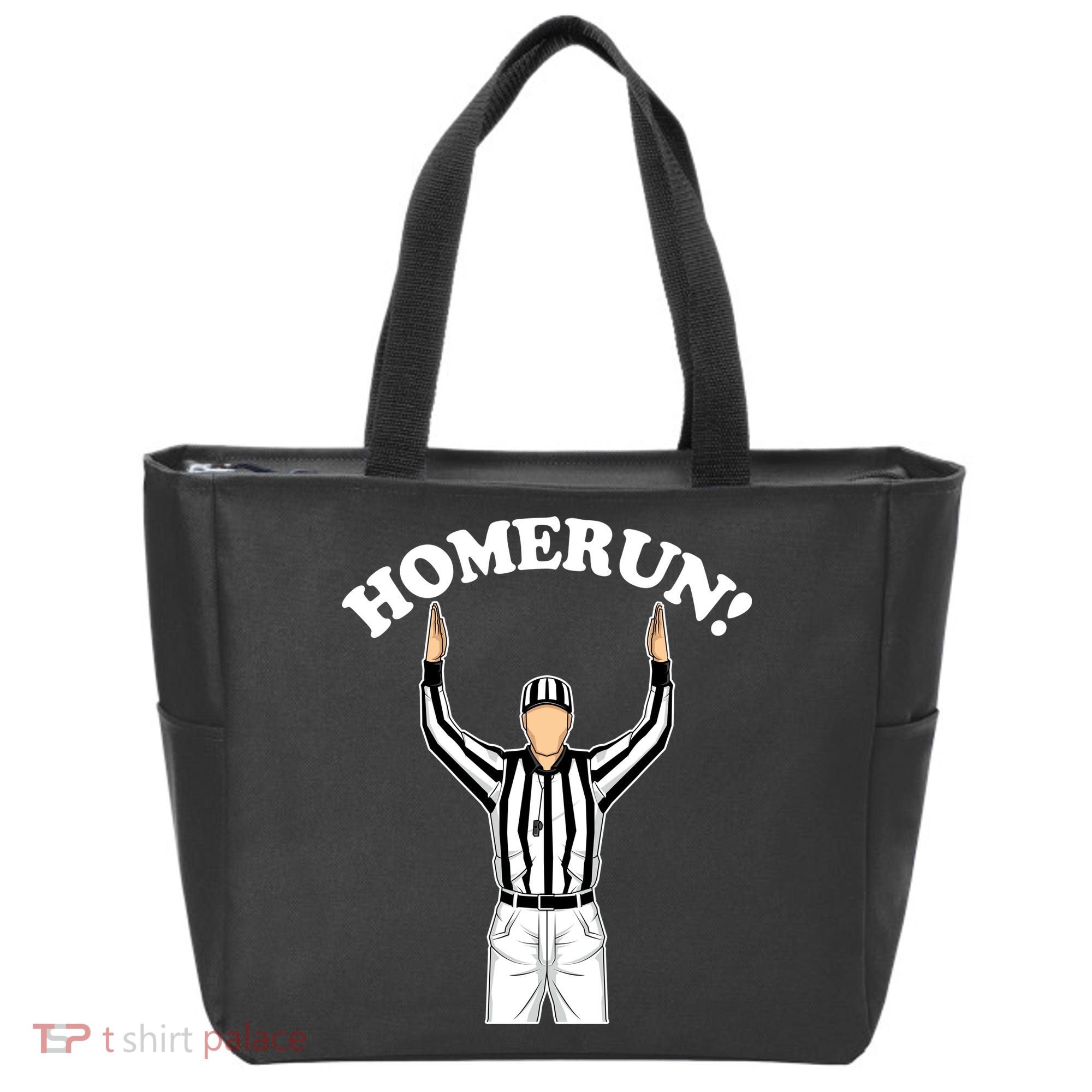 Baseball Homerun Football Referee Funny Tote Bag
