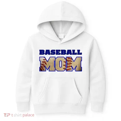 Baseball Mom Kids Hoodie