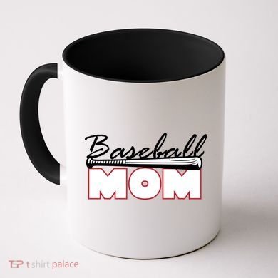 Baseball Mom Bat Logo Coffee Mug