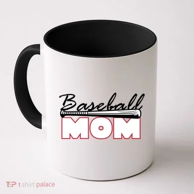 Baseball Mom Bat Logo Coffee Mug