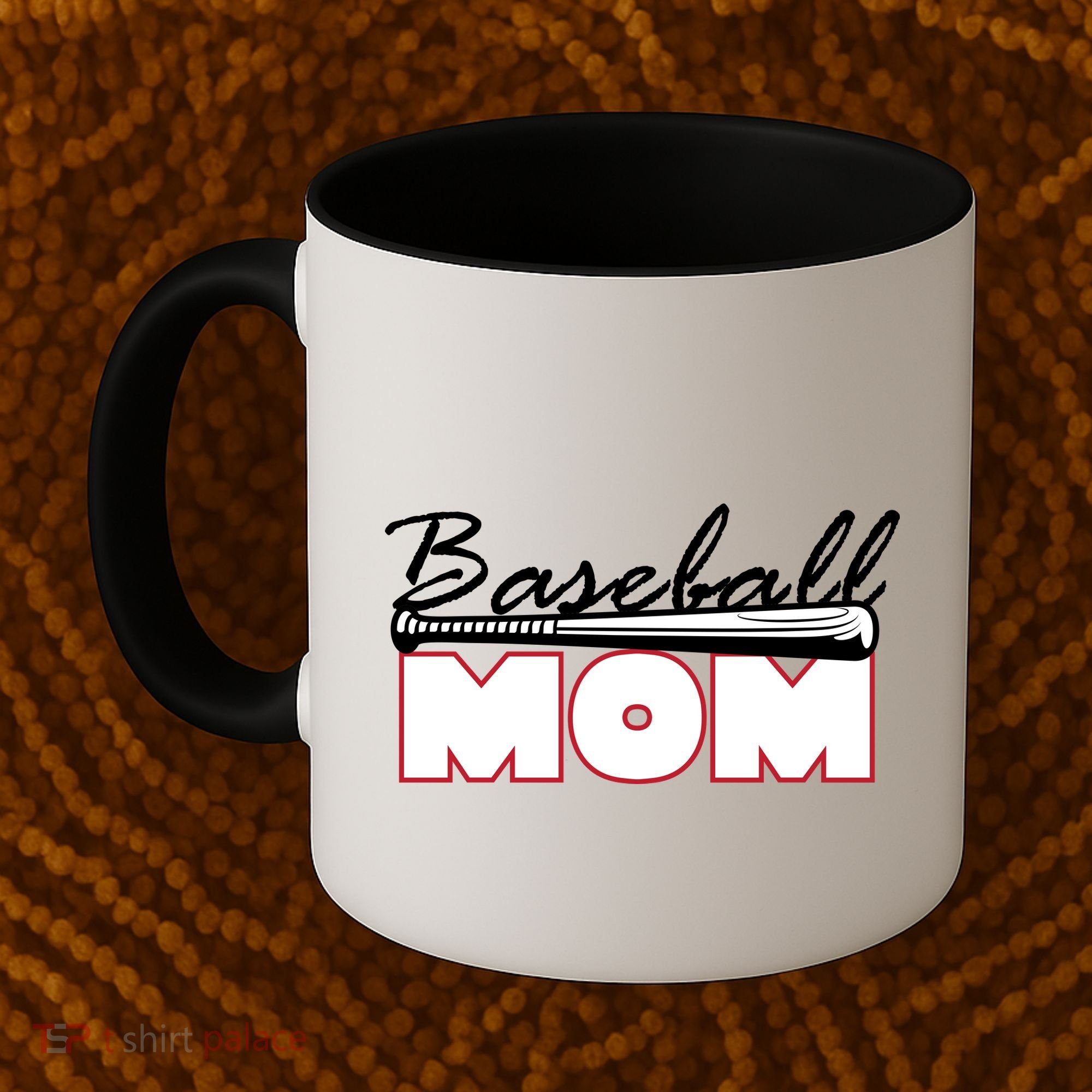 Baseball Mom Bat Logo Coffee Mug