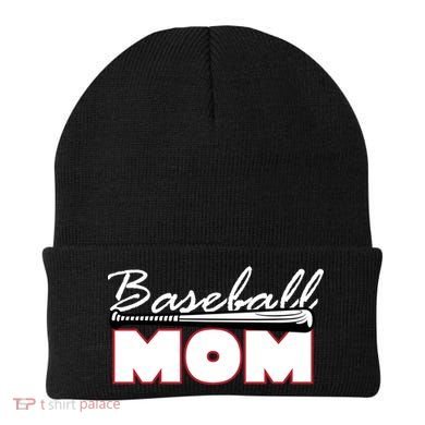 Baseball Mom Bat Logo Beanie