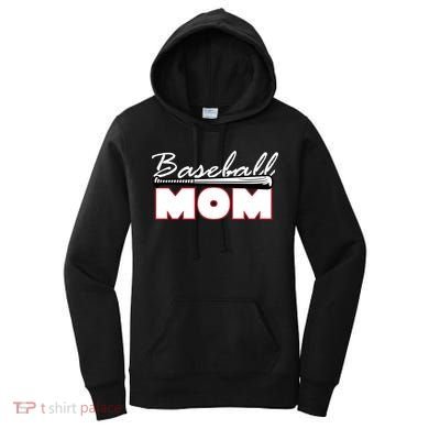 Baseball Mom Bat Logo Women's Hoodie