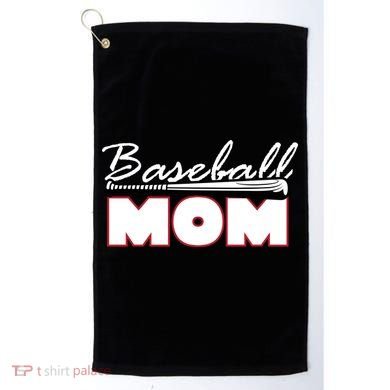 Baseball Mom Bat Logo Golf Towel