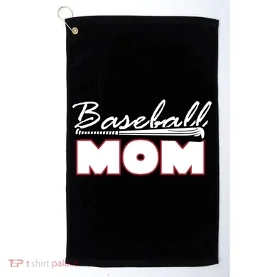 Baseball Mom Bat Logo Golf Towel