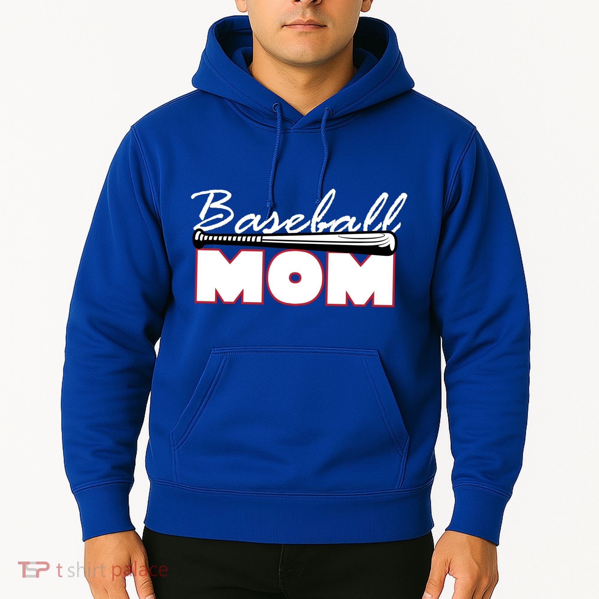 Baseball Mom Bat Logo Hoodie