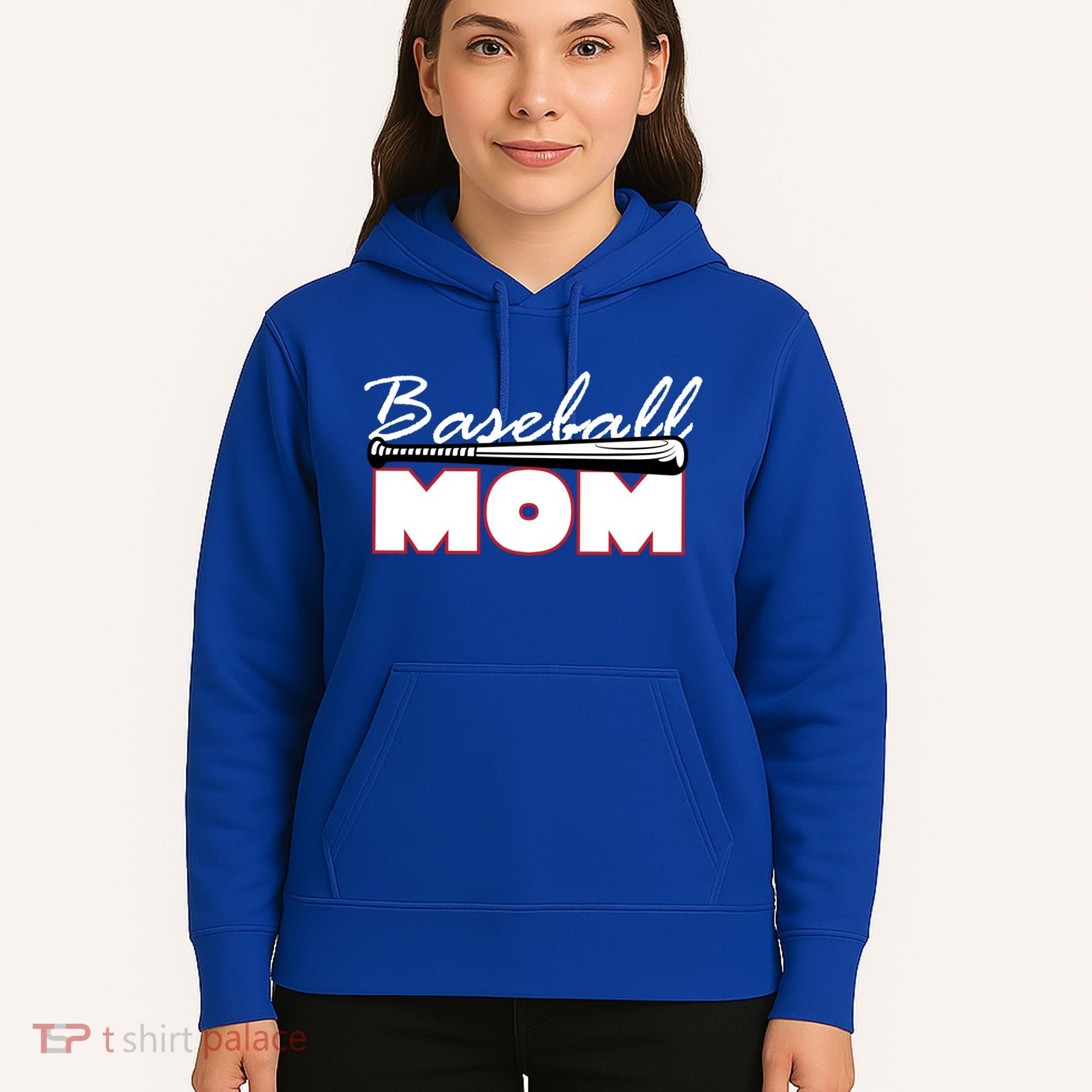Baseball Mom Bat Logo Hoodie