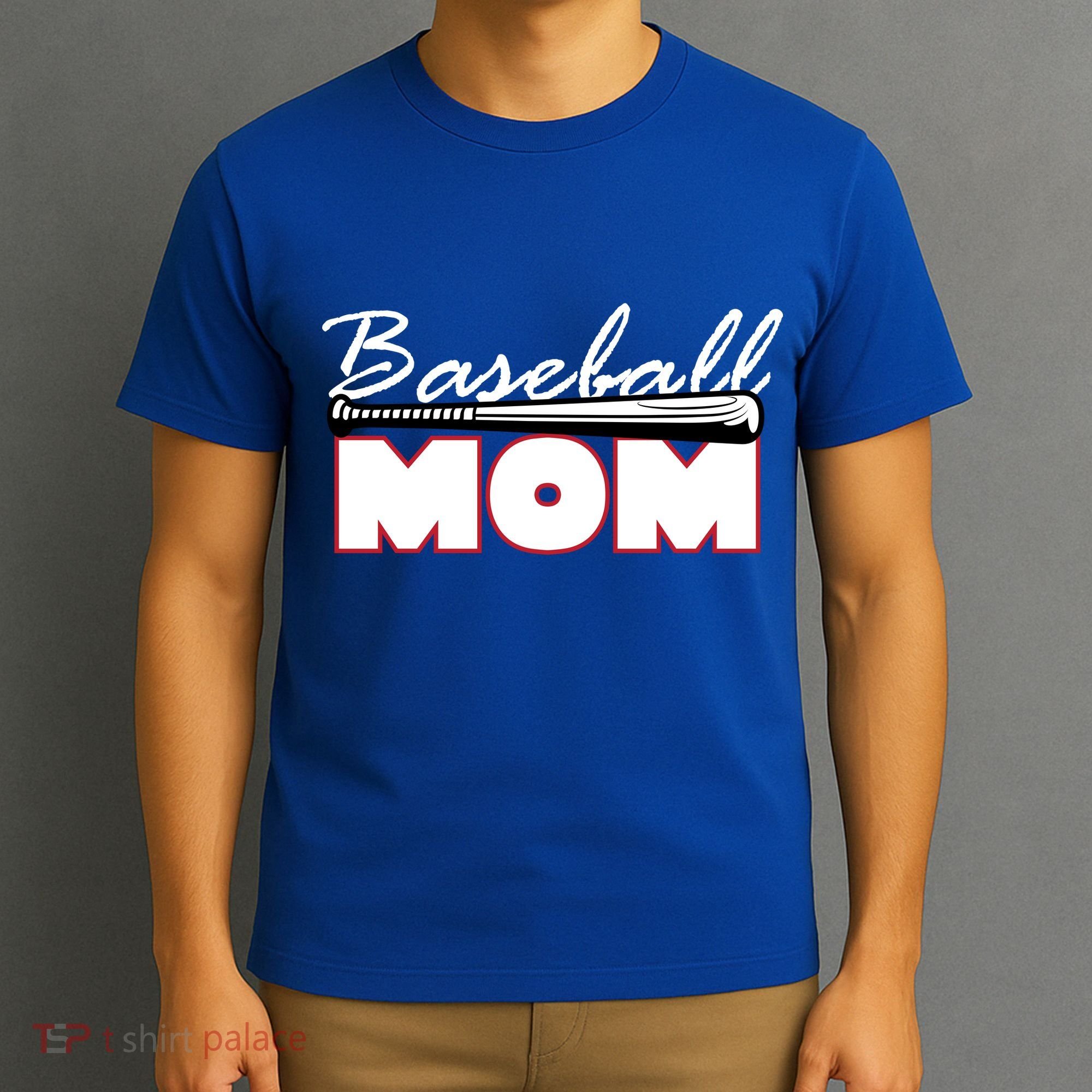 Baseball Mom Bat Logo T-Shirt