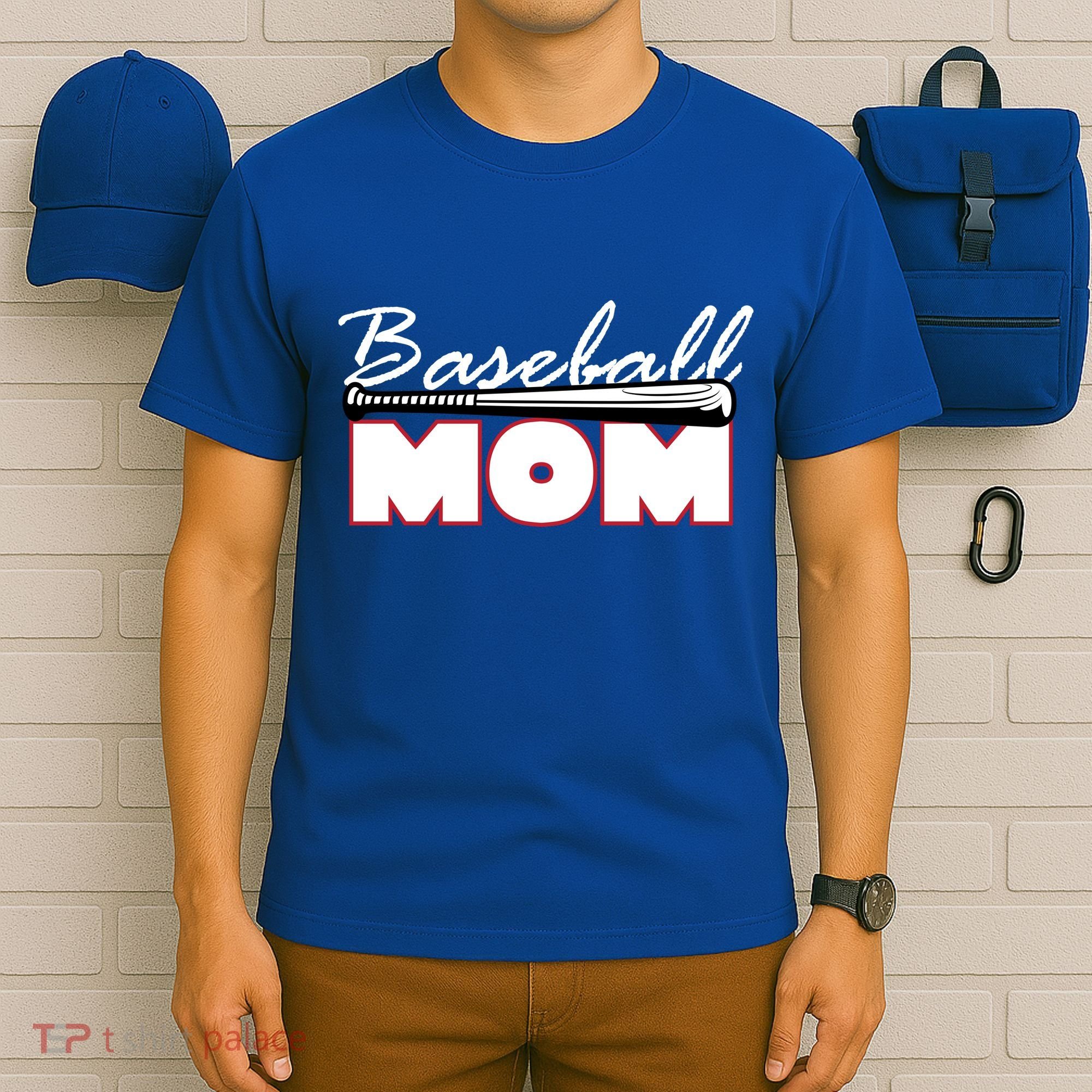 Baseball Mom Bat Logo T-Shirt