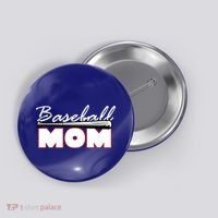 Baseball Mom Bat Logo Button thumb 0