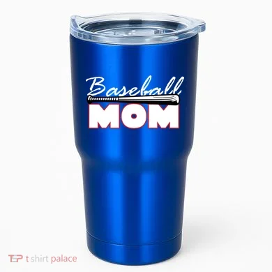 Baseball Mom Bat Logo Tumbler