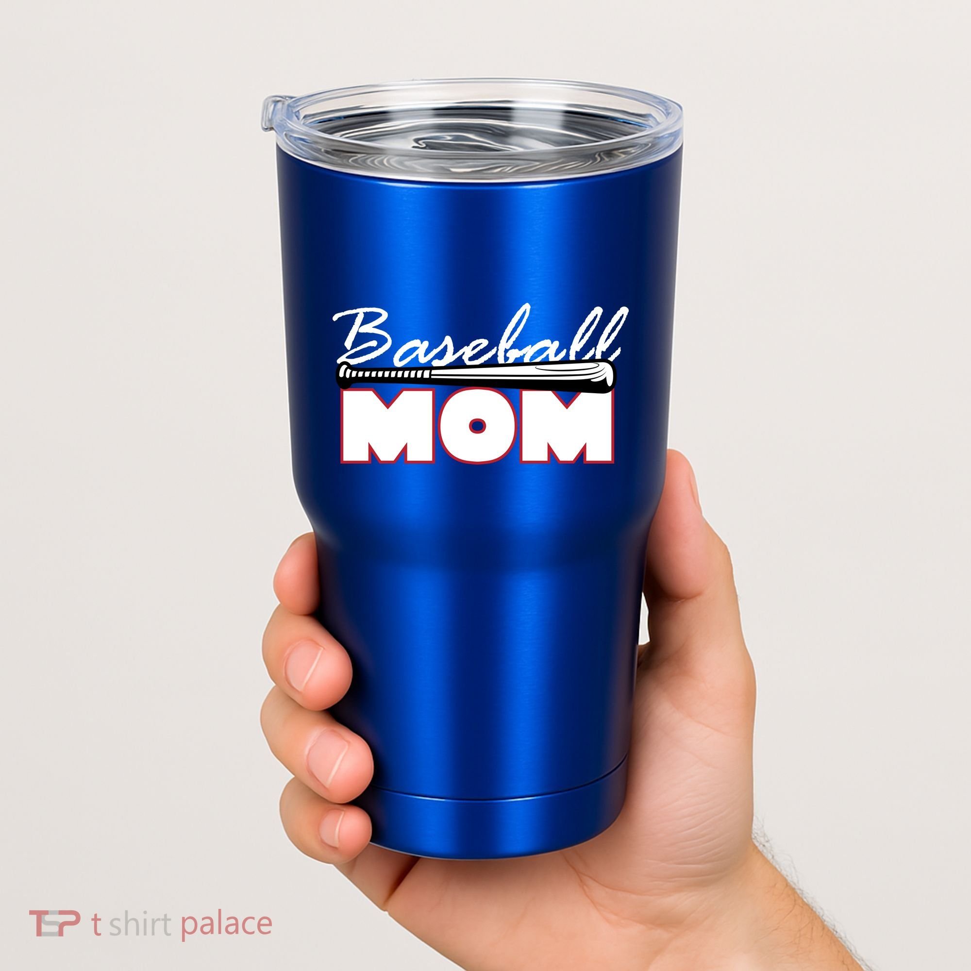 Baseball Mom Bat Logo Tumbler