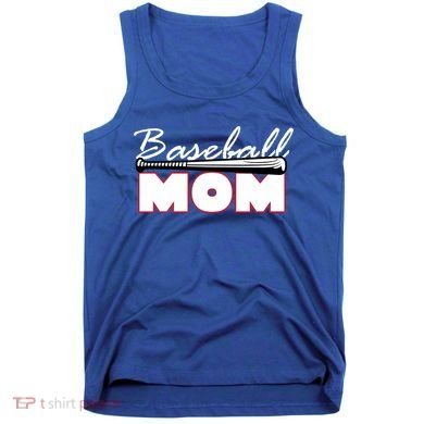 Baseball Mom Bat Logo Tank Top