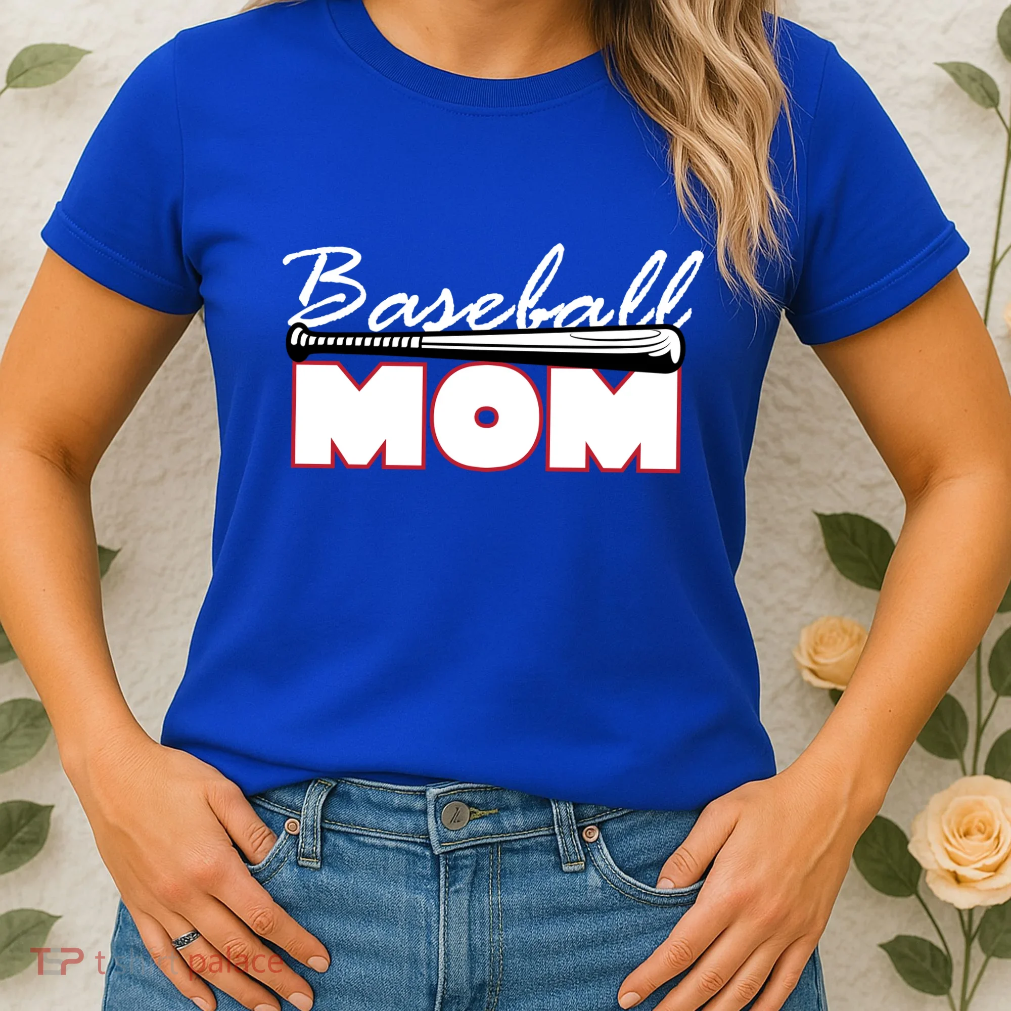 Baseball Mom Bat Logo Women's T-Shirt