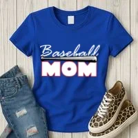 Baseball Mom Bat Logo Women's T-Shirt thumb 3