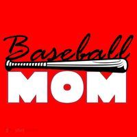 Baseball Mom Bat Logo Santa Hat thumb 1
