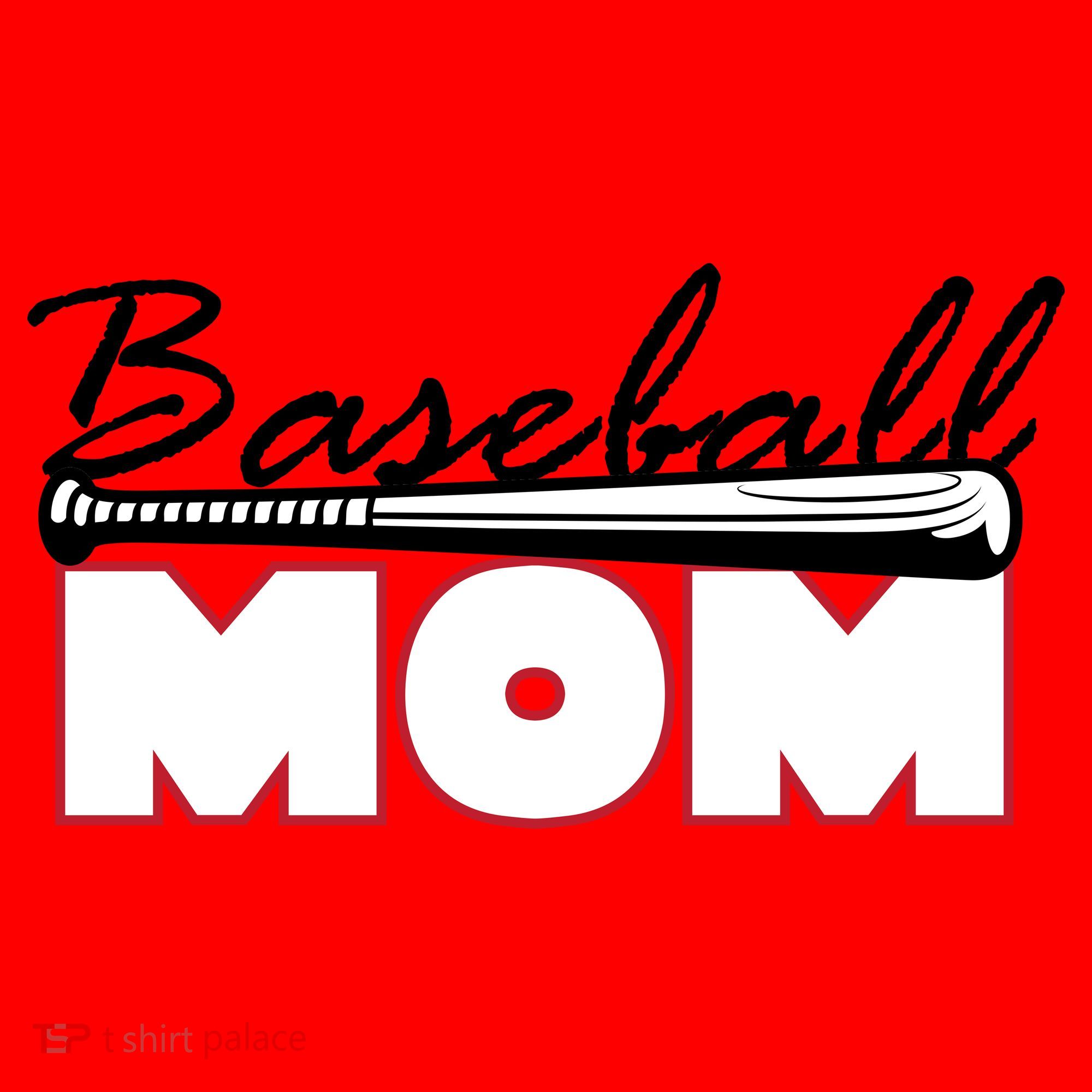 Baseball Mom Bat Logo Santa Hat