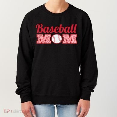Baseball Mom Cheetah Print Women's Sweatshirt