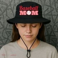 Baseball Mom Cheetah Print Bucket Hat thumb 3
