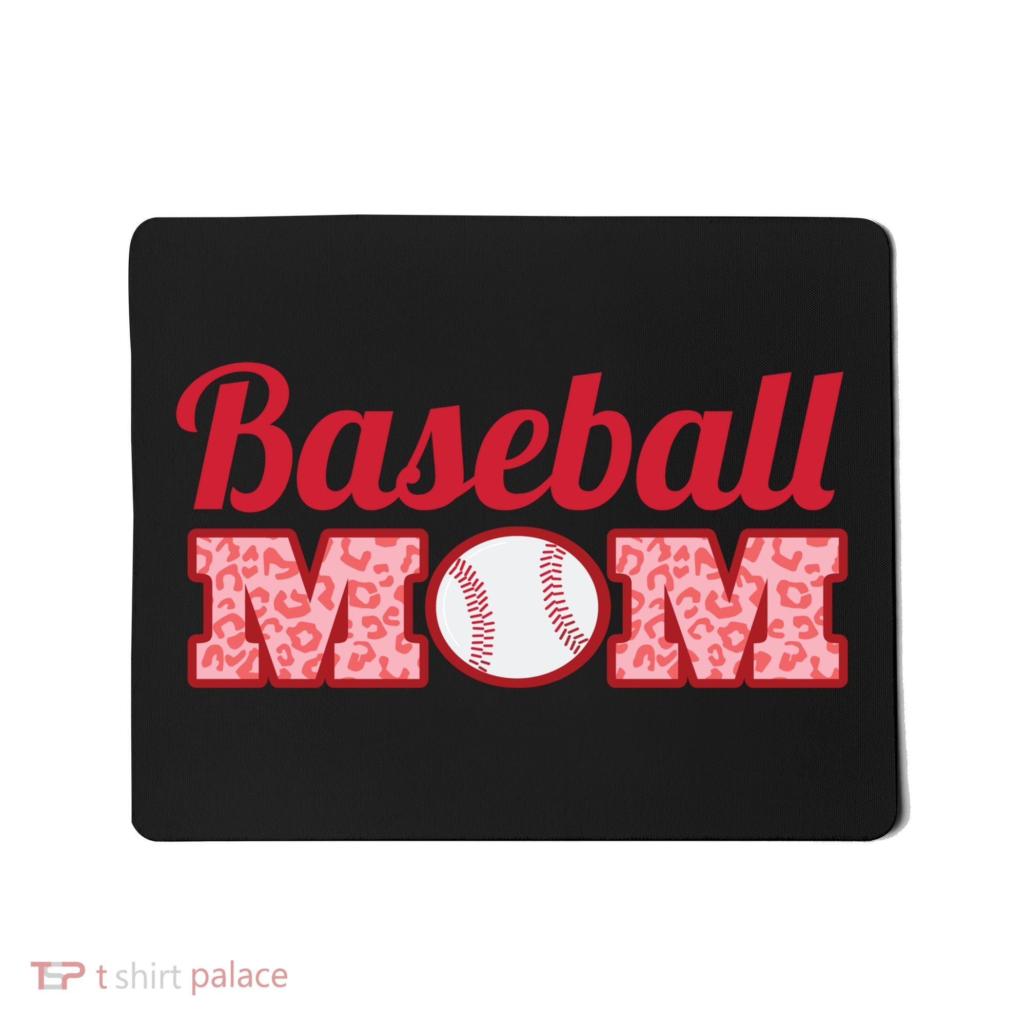 Baseball Mom Cheetah Print Mousepad