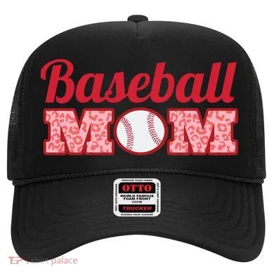 Baseball Mom Cheetah Print Hat