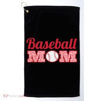 Baseball Mom Cheetah Print Golf Towel