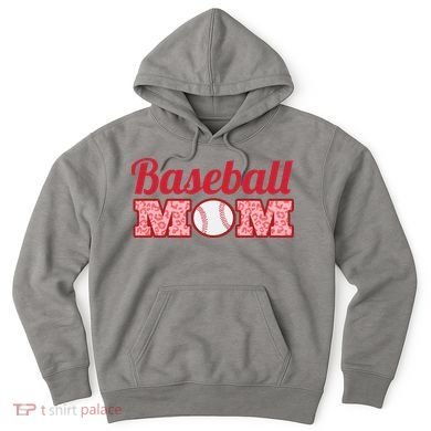 Baseball Mom Cheetah Print Hoodie