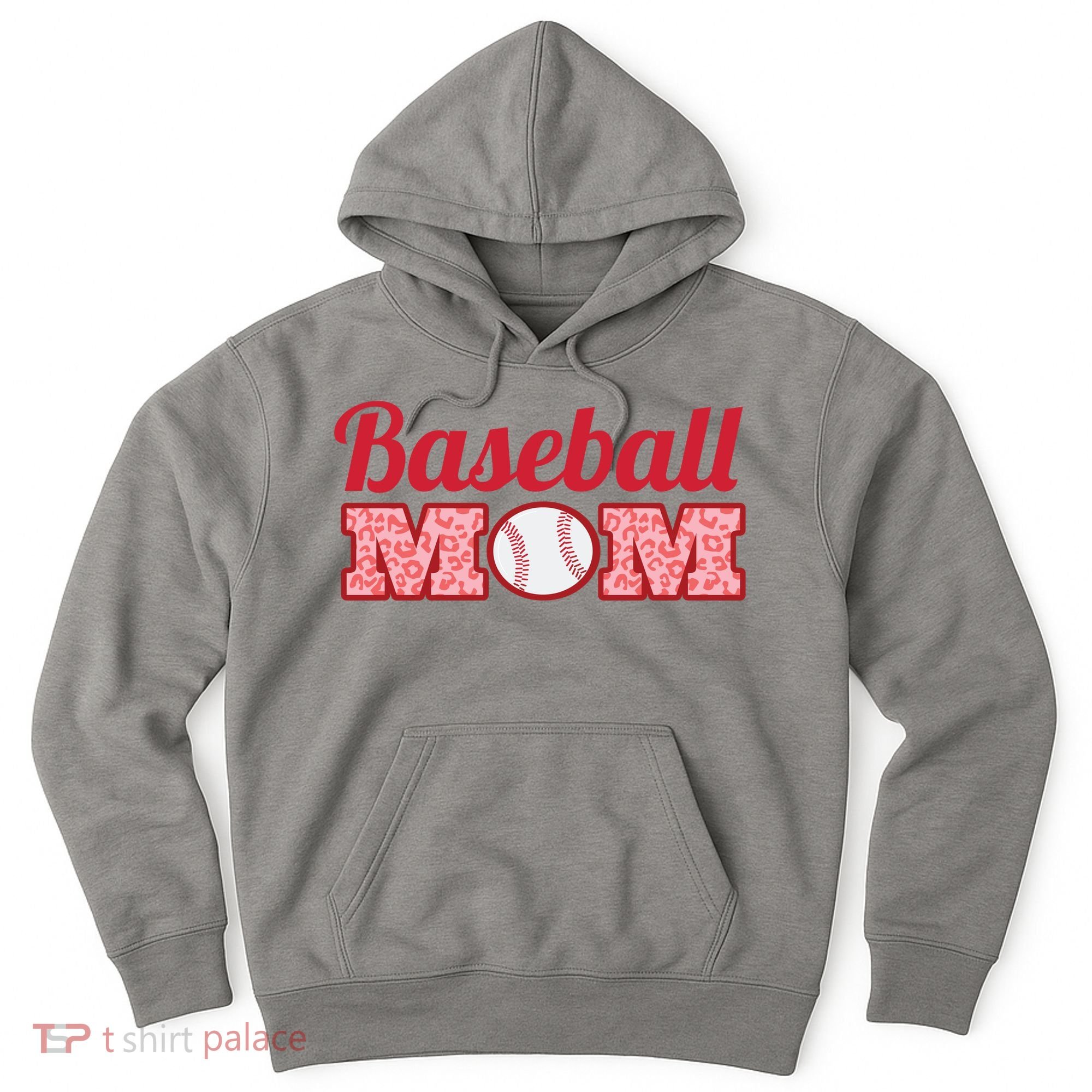 Baseball Mom Cheetah Print Hoodie