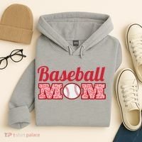 Baseball Mom Cheetah Print Hoodie thumb 4