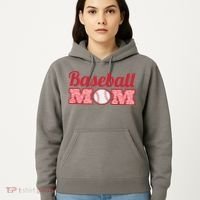 Baseball Mom Cheetah Print Hoodie thumb 5
