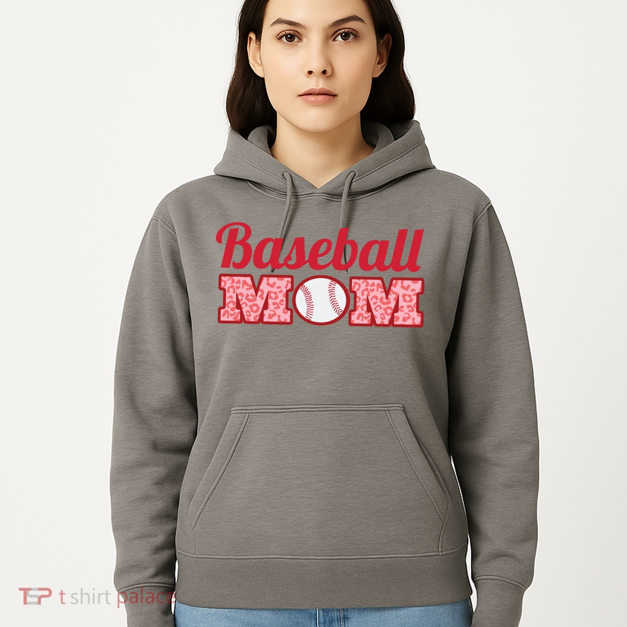 Baseball Mom Cheetah Print Hoodie