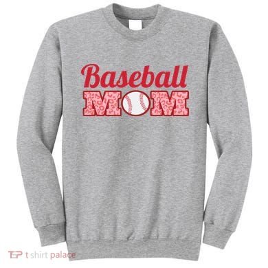Baseball Mom Cheetah Print Sweatshirt