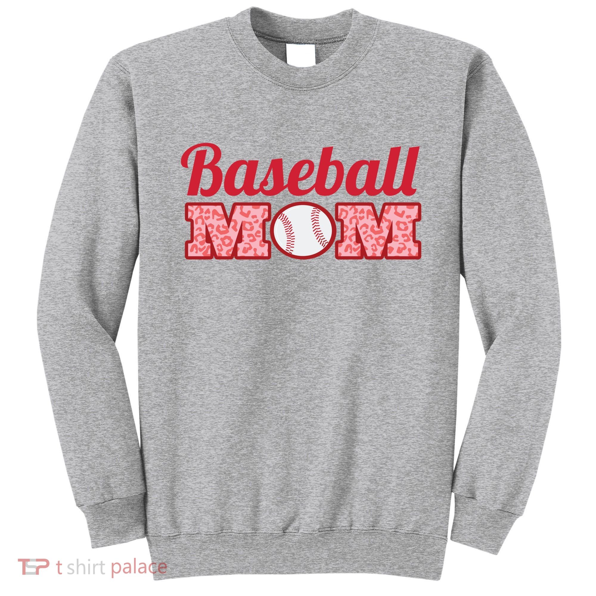 Baseball Mom Cheetah Print Sweatshirt
