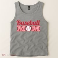 Baseball Mom Cheetah Print Tank Top thumb 2