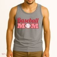 Baseball Mom Cheetah Print Tank Top thumb 3