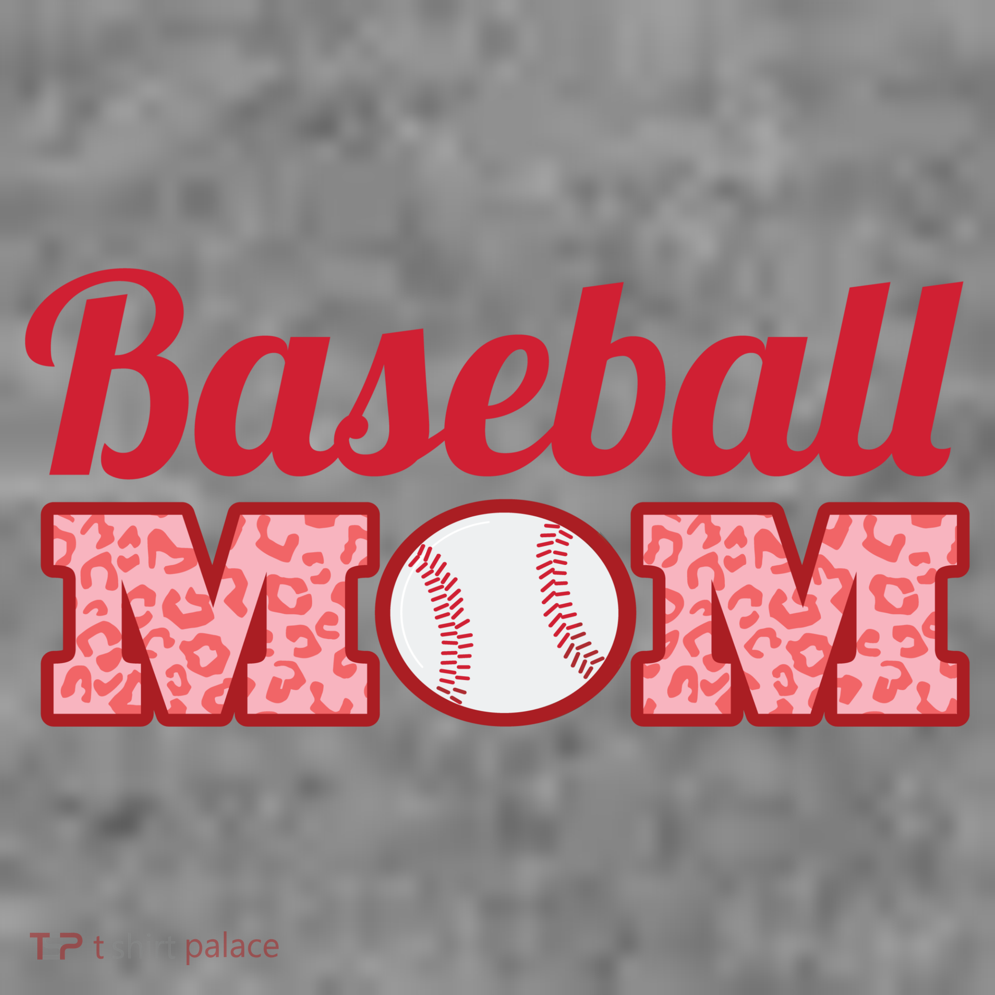 Baseball Mom Cheetah Print Women's Long Sleeve Shirt