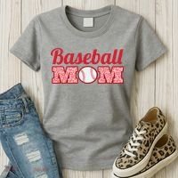 Baseball Mom Cheetah Print Women's T-Shirt thumb 3