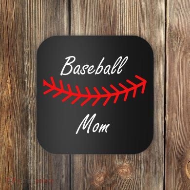 Baseball Mom Logo Coaster