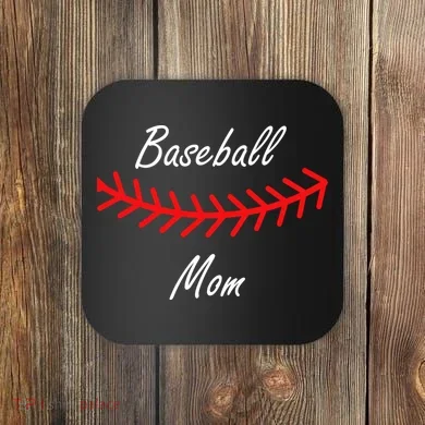 Baseball Mom Logo Coaster