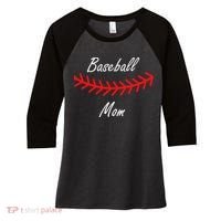 Baseball Mom Logo Women's Tri-Blend 3/4-Sleeve Raglan Shirt thumb 0