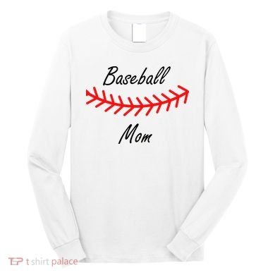 Baseball Mom Logo Long Sleeve Shirt