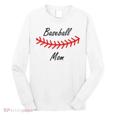 Baseball Mom Logo Long Sleeve Shirt