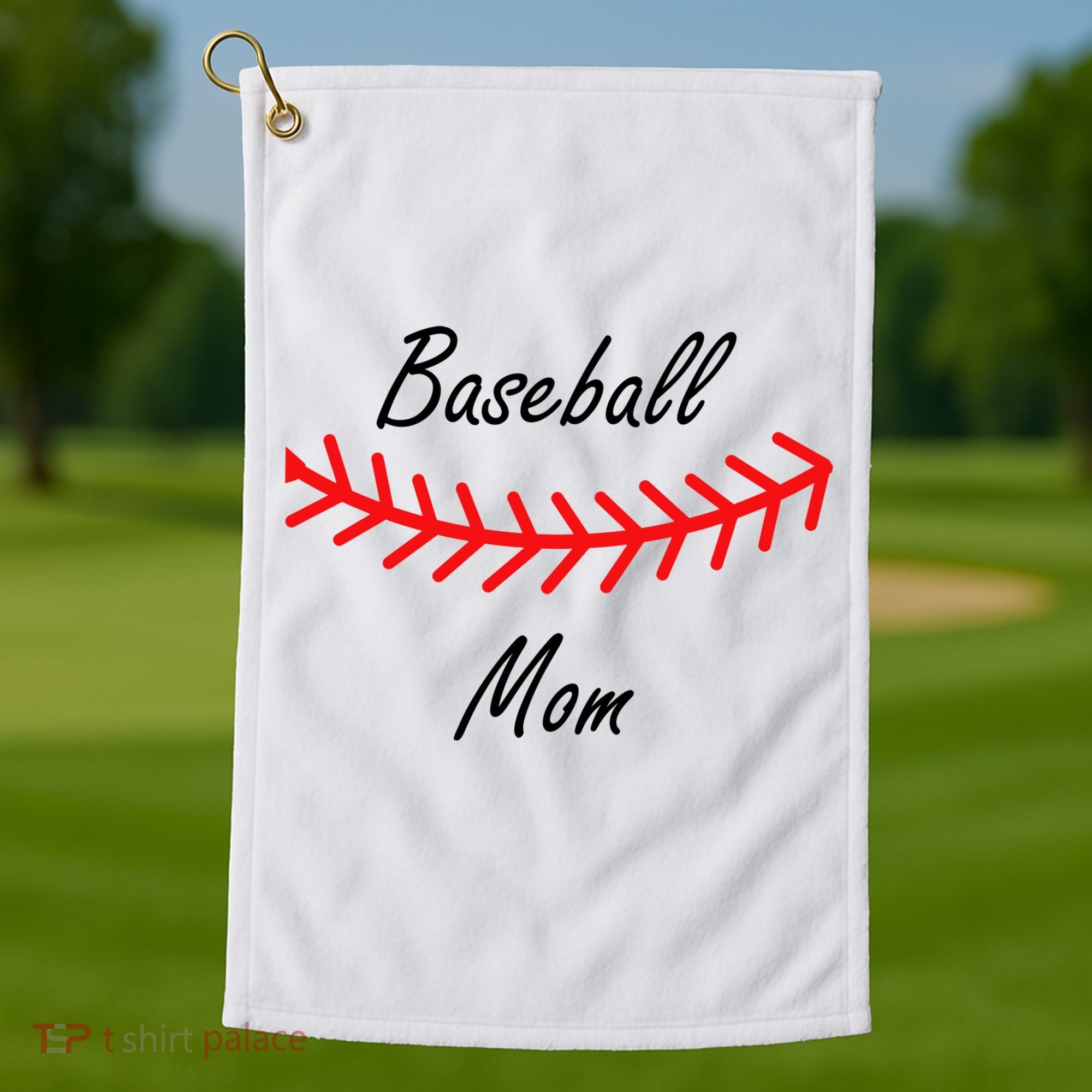 Baseball Mom Logo Golf Towel