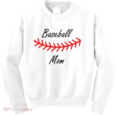 Baseball Mom Logo Kids Sweatshirt