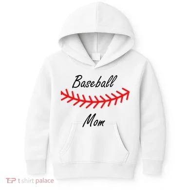Baseball Mom Logo Kids Hoodie