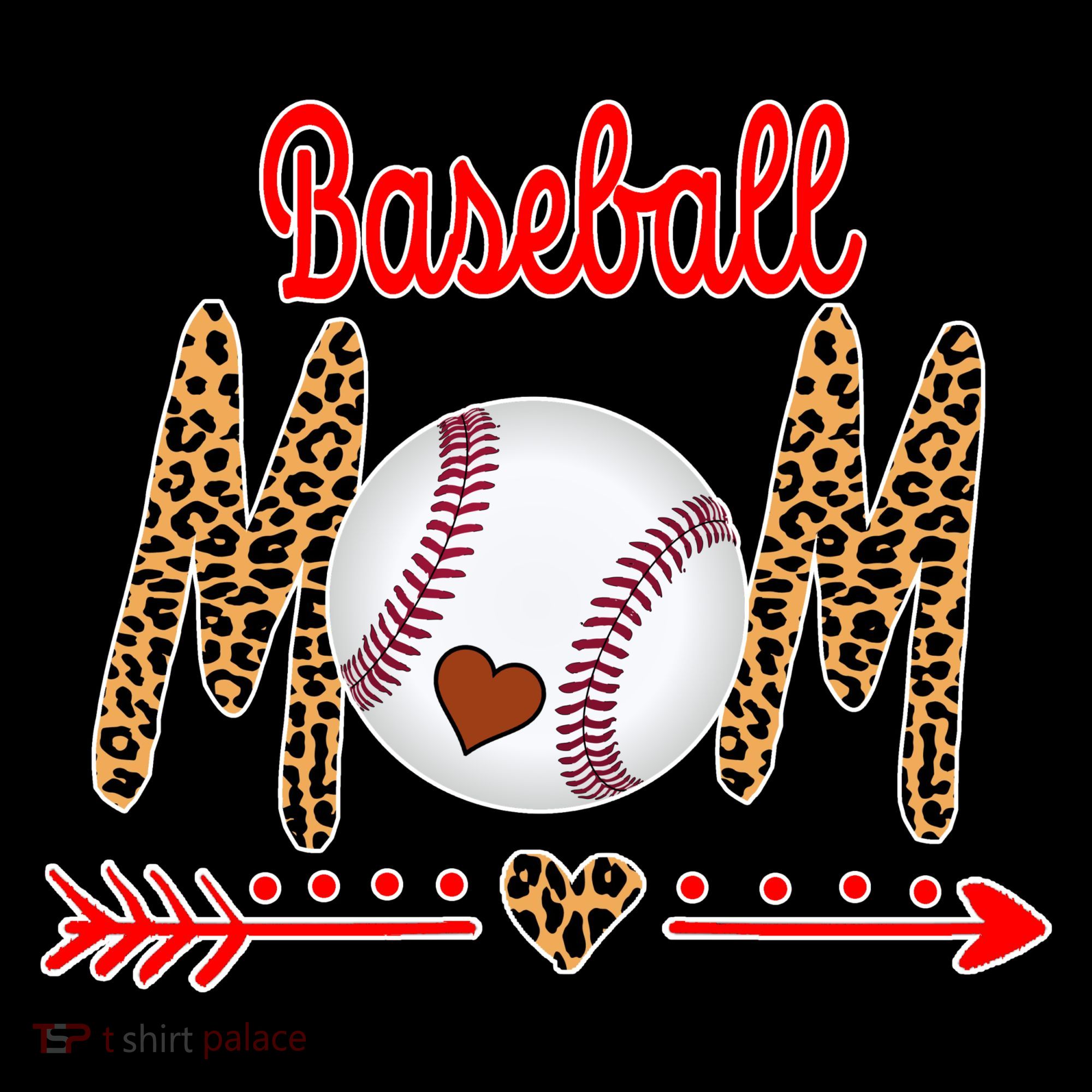 Baseball Mom Love Arrow Leopard Bucket Hat