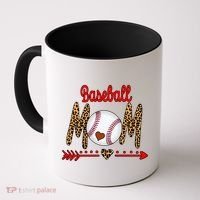 Baseball Mom Love Arrow Leopard Coffee Mug thumb 0
